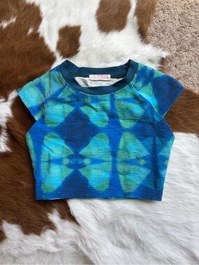 Free People Sonny Printed Swim crop top XS